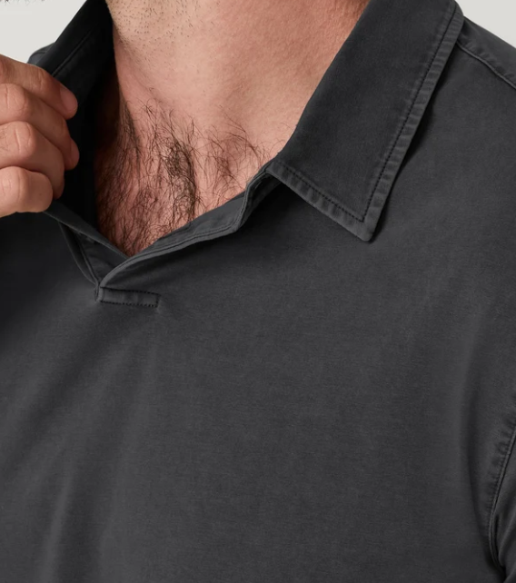Men's Short Sleeve Feather Polo