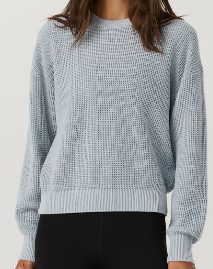 Women's Cotton Waffle Sweater
