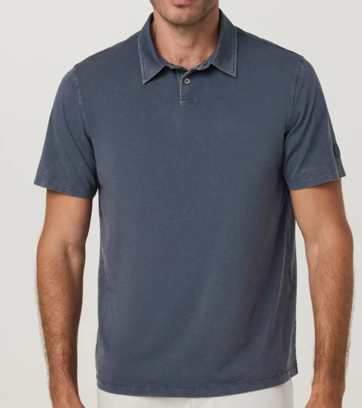 Men's Short Sleeve Feather Polo