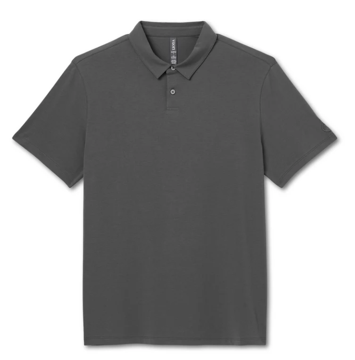 Men's Short Sleeve Feather Polo