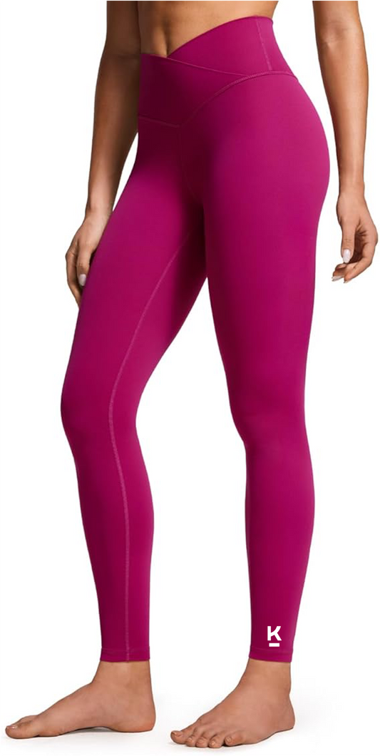 Women's Corporate Run 2025 Crossover High Waisted Leggings