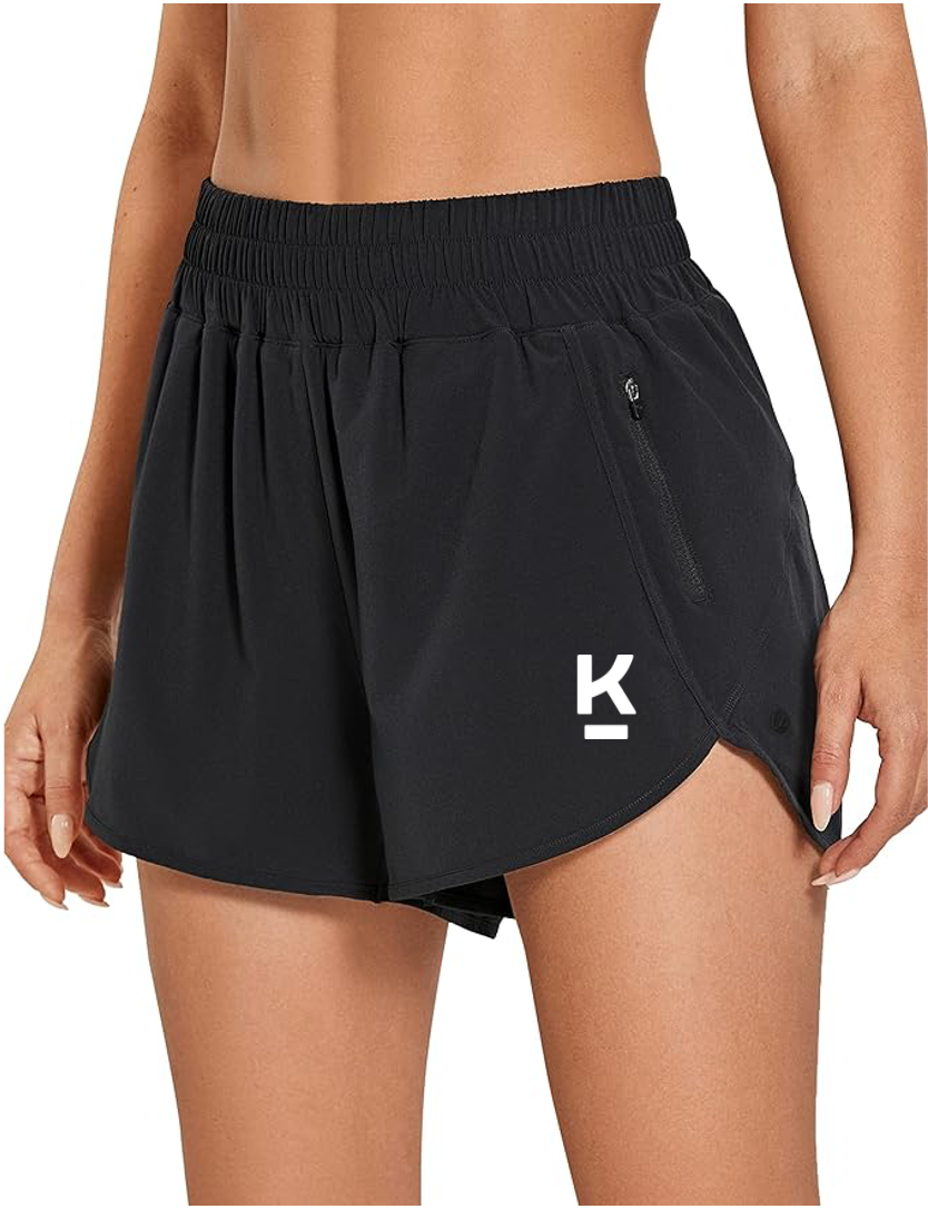 CRZ YOGA Women's High Waisted Running Shorts - Side Split Quick Dry Sports Shorts Lichtgewicht Gym Shorts met voering wit M CRZ YOGA Women's High Waisted Running Shorts - Side Split Quick Dry Sports Shorts Lichtgewicht Gym Shorts met voering wit M