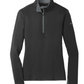 Nike Women's Black/Grey Dri-FIT Stretch 1/2-Zip