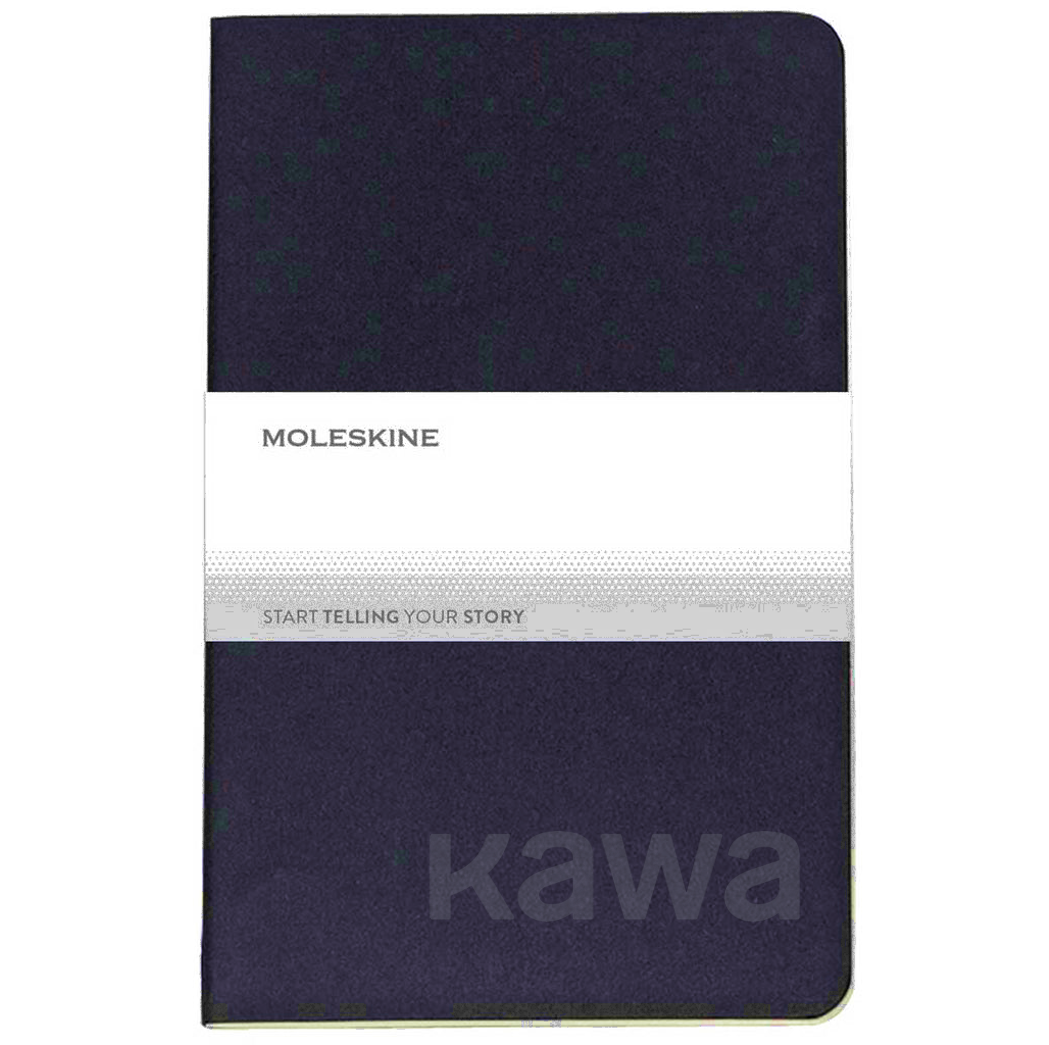 Moleskine Navy Blue Cahier Ruled Large Journal (5" x 8.25")