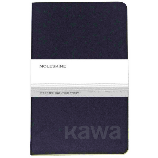 Moleskine Navy Blue Cahier Ruled Large Journal (5" x 8.25")